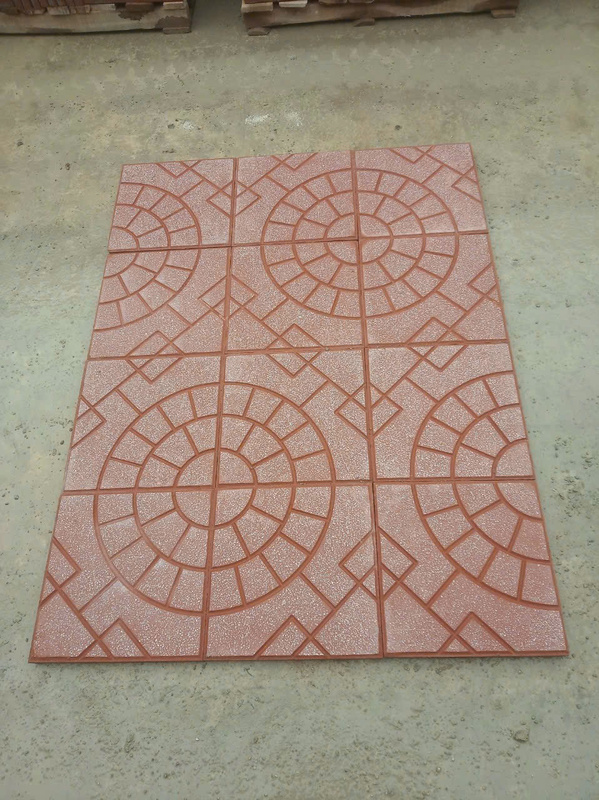 Gạch Terrazzo quạt 3 màu đỏ - Gạch Bắc Việt - Công Ty Cổ Phần Tư Vấn Và Xây Dựng Hạ Tầng Kỹ Thuật Bắc Việt